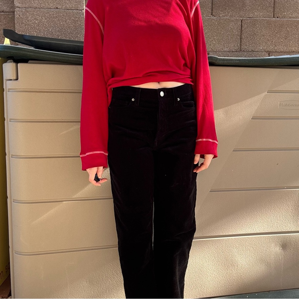Black corduroy Pants - Picture 2 of 8